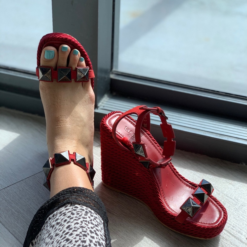 Valentino Wedges Size 38